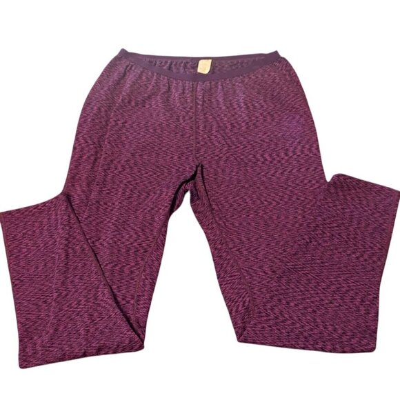REI Midweight Base Layer Leggings Pants Thermal Size XL Women Purple Space SPF - Picture 1 of 5